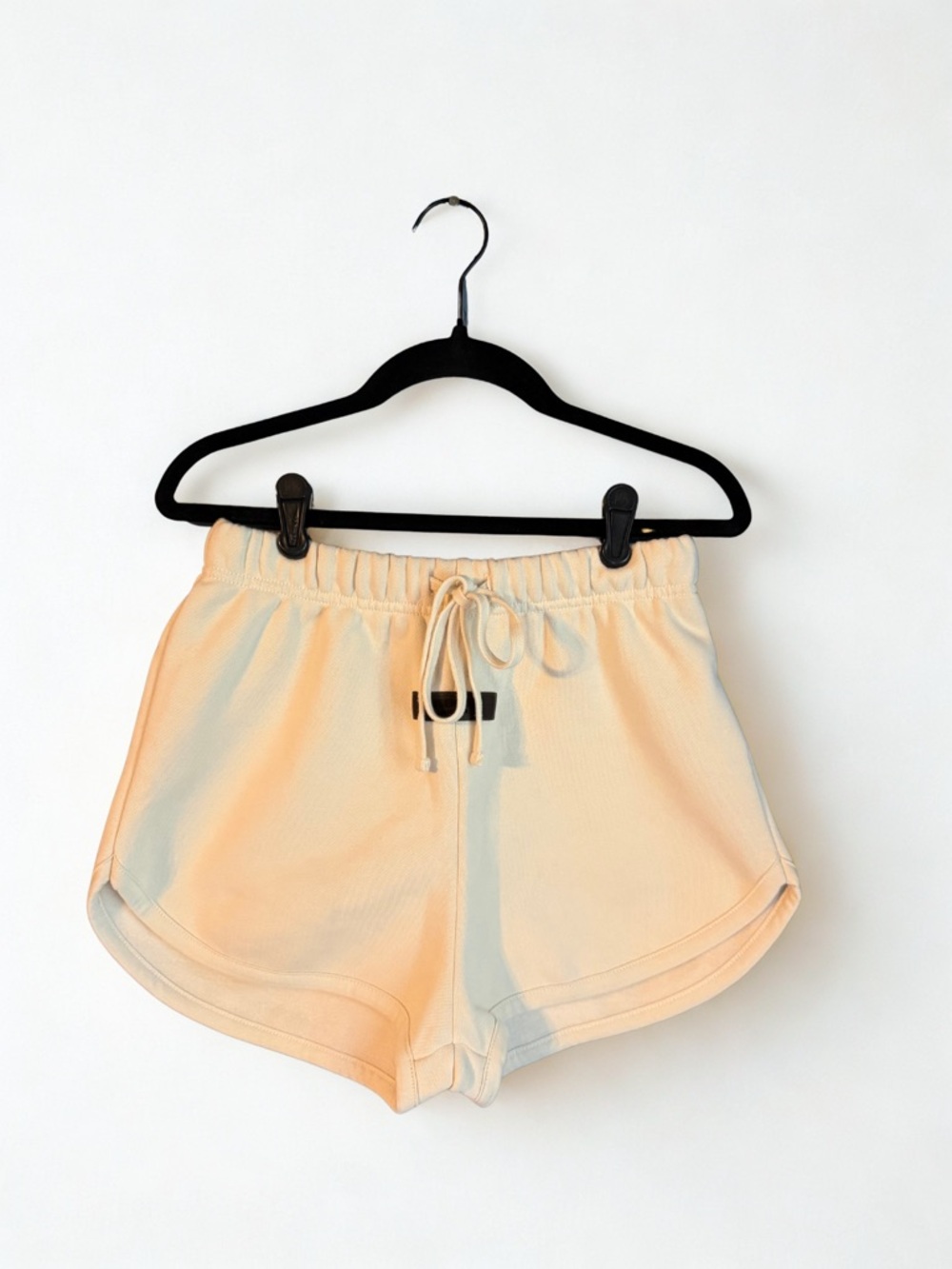 Essentials Women's Drawstring Athletic Shorts in Cream